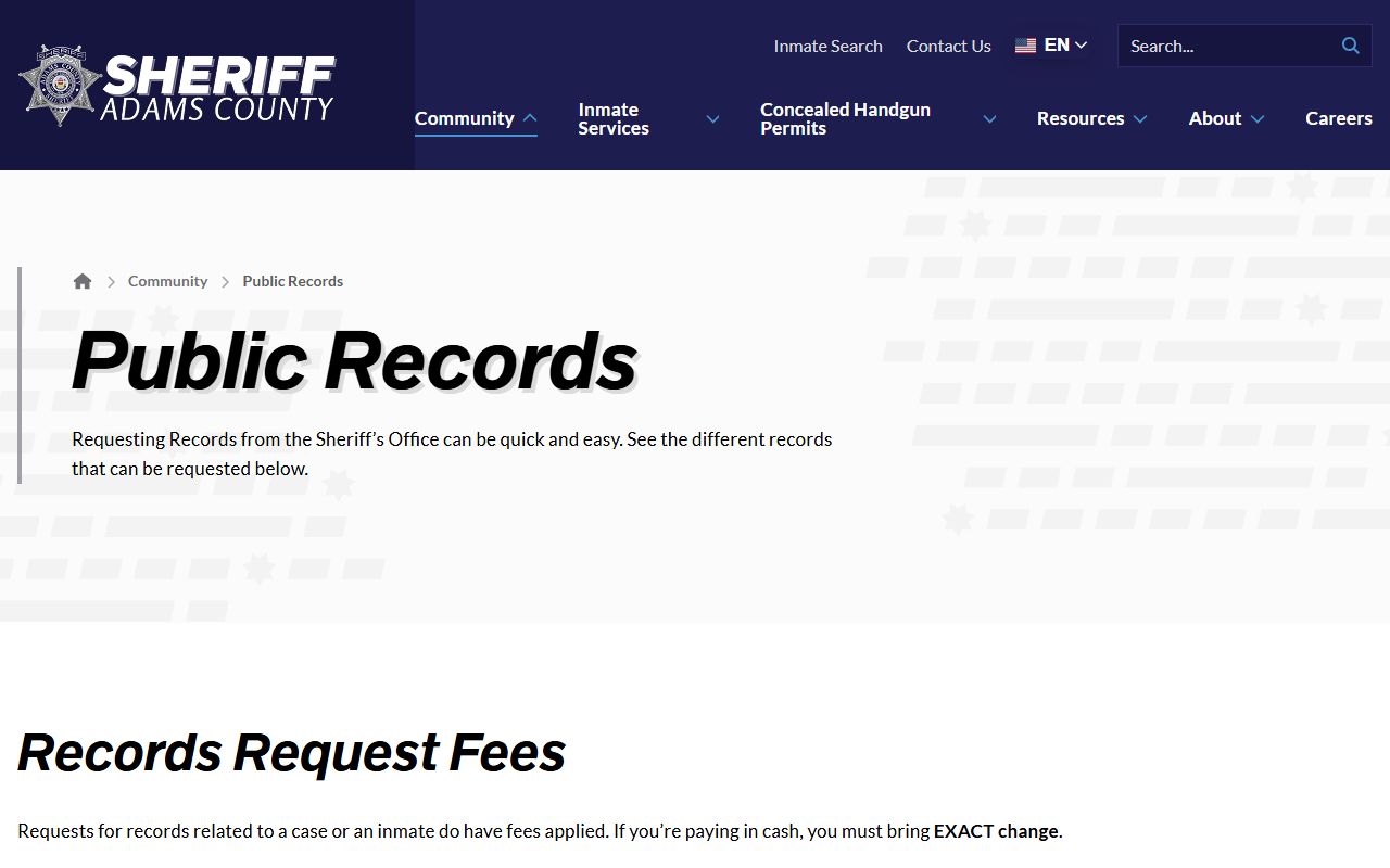 Adams County DUI Records