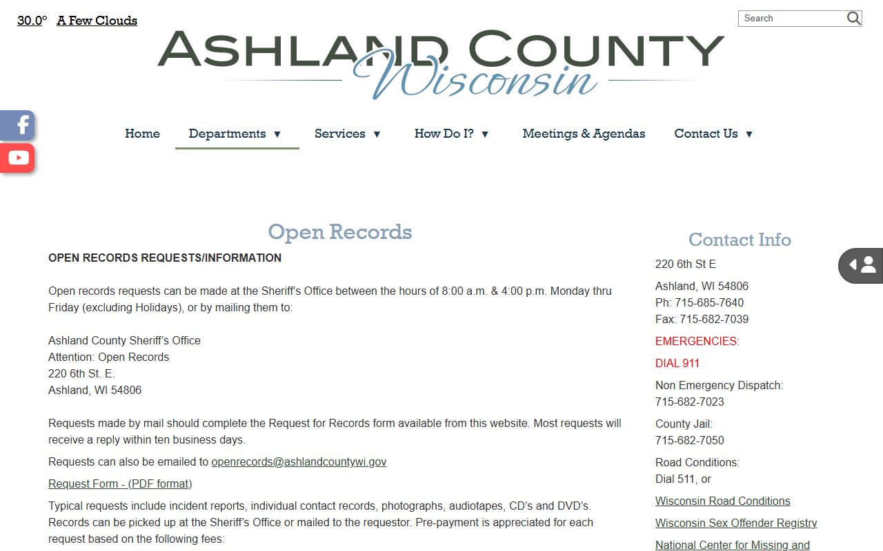 Ashland County DUI Records